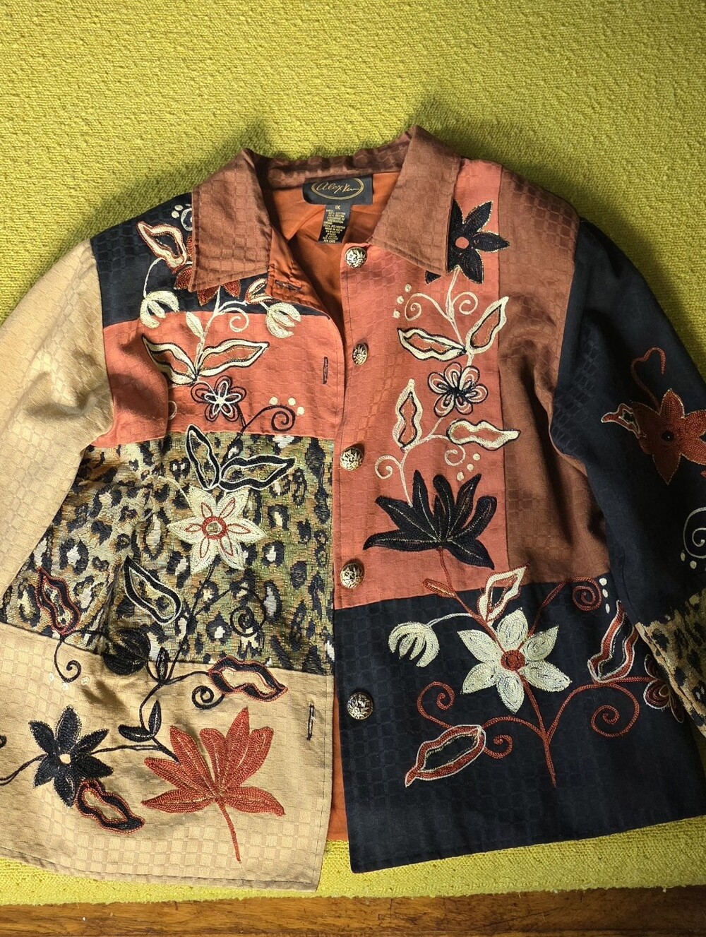 Autumn Patchwork Embroidered Jacket